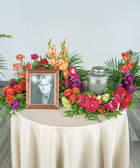 Colorful Celebration Urn Tribute - S-Shaped Design