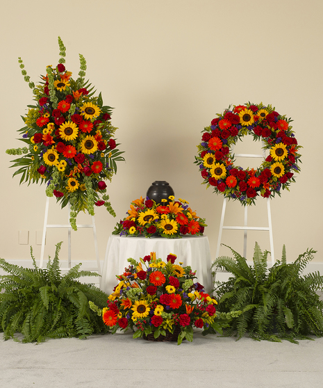 Harvest Urn Tribute - 4 Piece Set