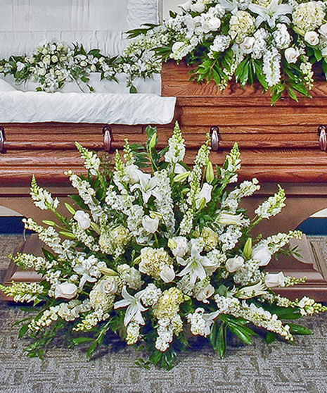 Elegant White Floor Basket