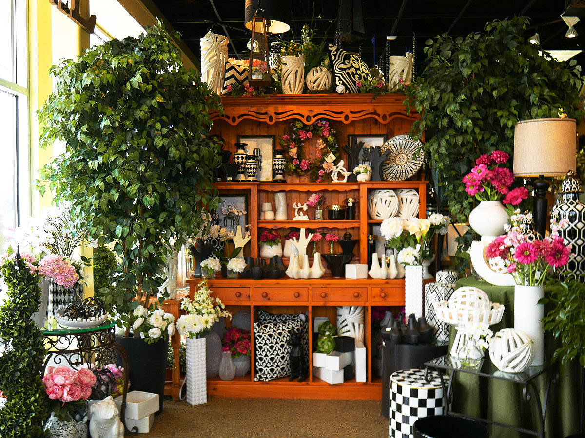 In addition to flowers and plants, McNamara offers a range of gifts and decorations